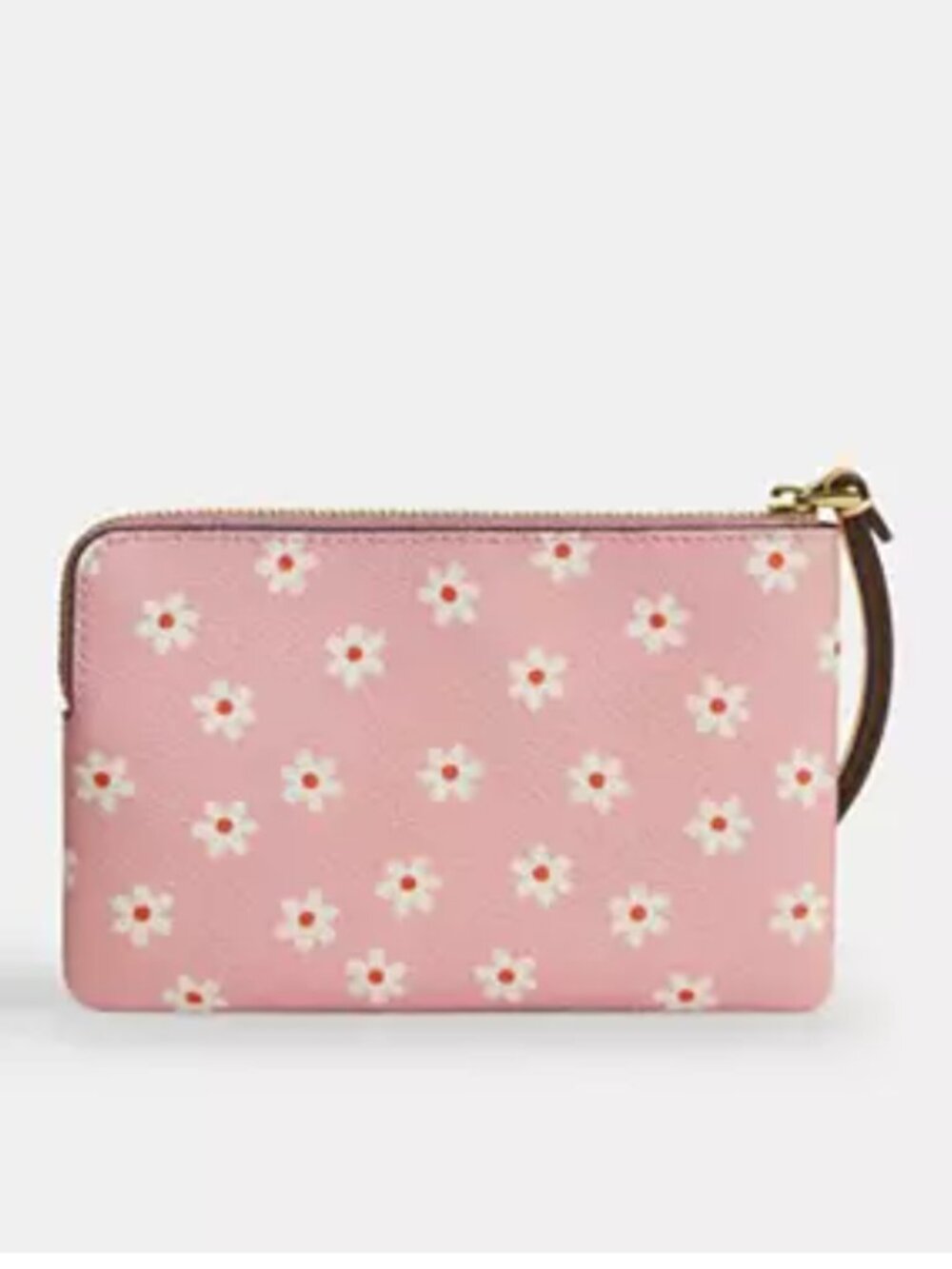 Coach Corner Zip Wristlet With Pink Floral Print - NWT - Picture 5 of 7